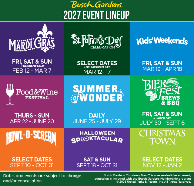 Busch Gardens Williamsburg Military Discount