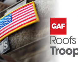 In Need of a New Roof?  Remember to get your GAF Roofs for Troops Military Rebate for Active Duty, Veterans & Retirees