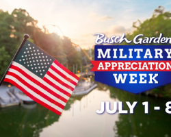 Join Busch Gardens Williamsburg Military Appreciation Week & Enjoy Complimentary & Discounted Admission Tickets, Music, Fireworks & More!