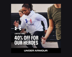 Under Armour's 40% Military Discount (stackable on top of most sales!) is back in salute of service