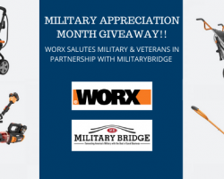 In Honor of Military Appreciation Month, WORX® & MilitaryBridge partner to giveaway the WORX® Ultimate Spring Yard Package