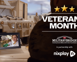 In Honor of Veterans Day, Nixplay & MilitaryBridge partner to giveaway three digital photo frames to help military stay connected