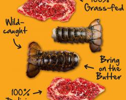 ButcherBox limited-time deal: New members receive wild-caught lobster tails & 100% grass-fed ribeye steaks for free in their first order!